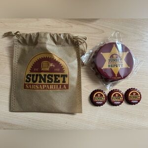 Fallout Sunset Sarsparilla Jones Soda Magnet and Bottle Caps